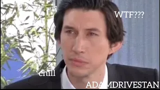 adam driver being annoyed by his co-workers for 3 minutes straight