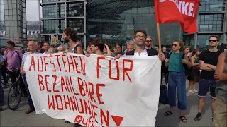 #aufstehen bei der Mietendemo - Berlin 22.9.2018