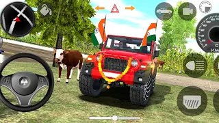 Dollar (Song) Modified Mahindra Green Thar Offroad Gameplay In Village Indian Cars Simulator 3D____💕