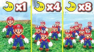 Mario Odyssey but Every Moon Adds 1 MORE Mario