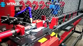 Как работает станок для производства сетки рабицы СА-2У . production of chain-link SA-2U.