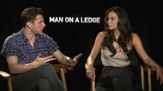 Jamie Bell and Genesis Rodriguez talk 'Man On A Ledge'