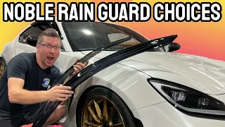 Product Peek for Subaru BRZ & Toyota GR86 | Noble DMK Rain Guards & Noble TRD Style Rain Guards