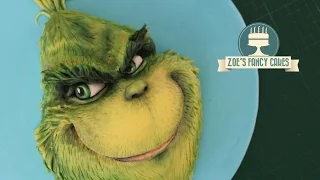 Grinch cake Christmas tutorial