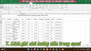 10 mẹo giúp File excel của bạn đẹp và chuyên nghiệp hơn