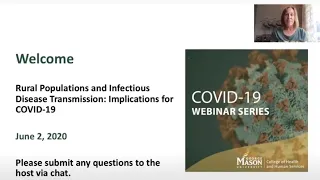 CHHS COVID-19 Webinar: Rural Populations and Infectious Disease Transmission Implications for COVID