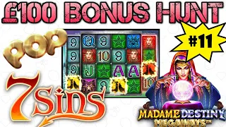 £100 Bonus Hunt No. 11 - 9 Bonuses Inc. Red Wild Flower Bonus - Saving For Vegas - Profit or Loss??