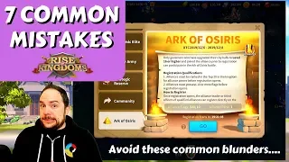 Win Ark of Osiris: 7 Critical Mistakes in AOO + Bonus Tips | Rise of Kingdoms