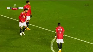 Bruno Fernandes Freekick vs Liverpool FA Cup 2021