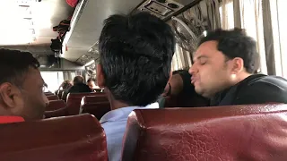 Fight in UPSRTC Janrath Bus. यूपीएसआरटीसी जनरथ बस में लड़ाई।