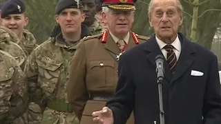 Prince Philip cracks the jokes at barracks opening