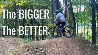 The BEST part of Mountain Biking // Jump Progression at Horns Hill