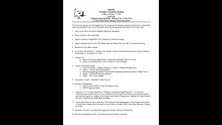 Executive Committee Meeting 10/7/2022 1PM