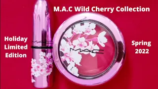 New M.A.C Wild Cherry 2022 Collection swatches, review, comparison & dupes #makeup #maccosmetics #hd