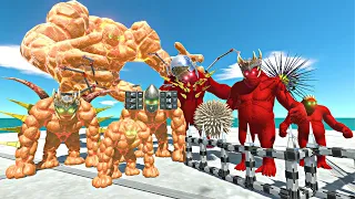 Caramel Lava Golem Evolution Rescues Devil Getting Stronger Goro Fight-Animal Revolt BattleSimulator