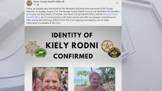 Autopsy confirms Kiely Rodni's body was found in Truckee reservoir