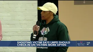 Shooting victim says LMPD should check-in on victims more often