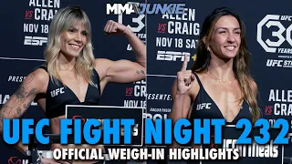 UFC Fight Night 232 Weigh-In Highlights: Multiple Fighters Heavy in Las Vegas