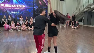 Lucas Pellini Fontana & Vanessa Silveira de Souza. Demo 1. Russian Zouk Congress & Championship 2023