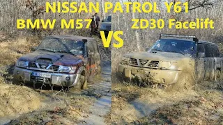 Nissan Patrol Y61 BMW M57 Off road vs Patrol Y61 Facelift ZD30