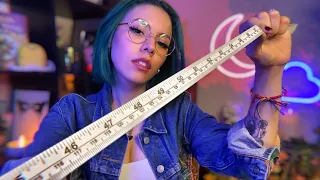 ASMR Fast & Chaotic Measuring You 💚