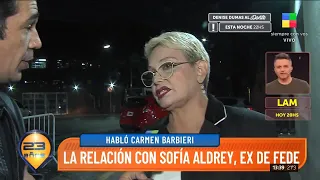 Carmen Barbieri habló de la ex de Fede Bal y su pelea con Marixa Balli: "No me enoja nada"