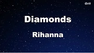 Diamonds - Rihanna Karaoke 【No Guide Melody】 Instrumental