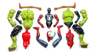 Merakit Mainan Spider-Man, Hulk Smash, Miles Morales dan Siren head ~ Avengers