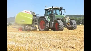 FENDT 820 CLAAS variant 360 Pressage de paille/round baler