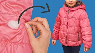 A great tip to sew the hole on the down jacket easily and invisibly!