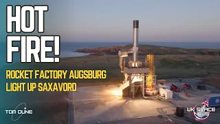 Rocket Factory Augsburg Hot Fire Test at Saxavord Spaceport