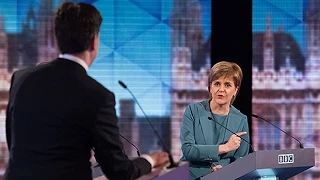 Watch: Miliband and Sturgeon clash over coalition deal