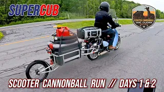 Scooter Cannonball 2021 // Days 1 & 2:  Bar Harbor, ME to Grove City, PA