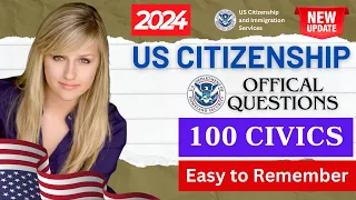 2024 random 100 civics questions and answers - U.S. citizenship interview I N400 Interview