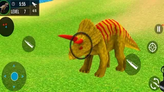 Dino Hunter 3D Dinosaur Hunter Game -  Android Gameplay