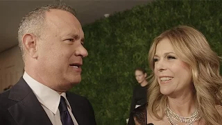Tom Hanks arrives at the MoMA Film Benefit | AT THE MUSEUM