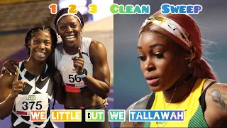 1 2 3  Clean Sweep Jamaica Tokyo olympics female 100m finals