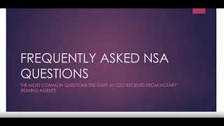 Frequently asked NSA questions - Webisode 29
