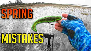 SPRING Bass Fishing MISTAKES you don't even know you're Making