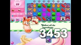 Candy Crush Saga Level 3453 (3 stars, No boosters)