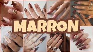 Tendencia en Uñas Marrón 2024✨🤎Diseños de Uñas acrílicas Café de Moda😍#uñas #uñasdecoradas #manicure