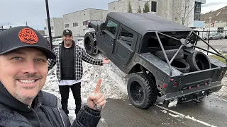 4 American friends come to my home in Canada… feat DDE Hummer H1