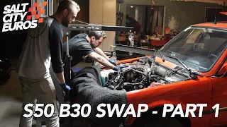 E30 Touring Engine Swap - Removal - PT1