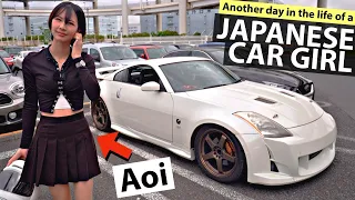 Another Day In The Life Of A Japanese Car Girl 🔰  (Interview, Car Tour, Wangan Highway Drive)