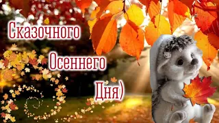 Доброе утро! Тёплый осенний привет! Музыкальный позитивчик! Всем чудесного денёчка!