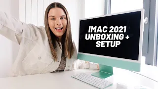 M1 iMac 24" (2021) GREEN iMac unboxing, set-up, first impressions, accessories + MORE!