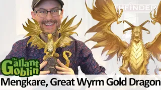 Mengkare, Great Wyrm Gold Dragon Premium Figure - Pathfinder Battles Prepainted Mini WizKids/Paizo