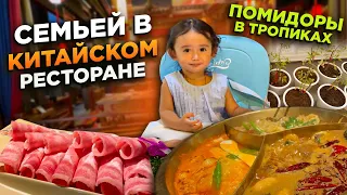 СУББОТА ПНОМПЕНЬ СЕМЬЕЙ В  КИТАЙСКИЙ РЕСТОРАН HOT POT SATURDAY PHNOM PENH CHINESE RESTAURANT HOT POT