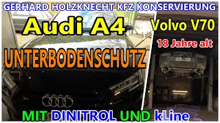 Audi A4 und Volvo V70 18 Jahre alt Unterbodenschutz mit Dinitrol