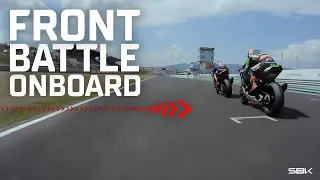 ONBOARD: The TITANIC TRIO battle it out in Race 2 at Most | #CZEWorldSBK